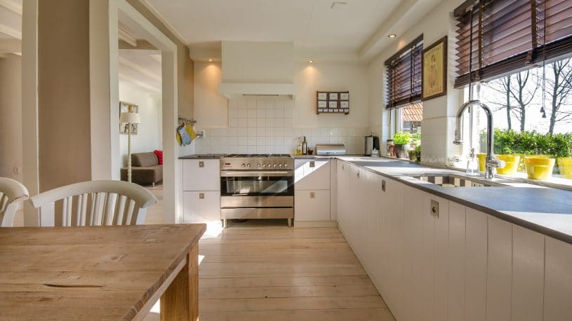 Clean kitchen in the house